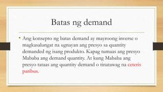 demand kahulugan tagalog|ANO ANG DEMAND: KONSEPTO AT SALIK NA .